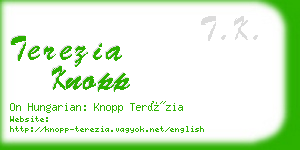 terezia knopp business card